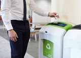 Recycling bin in an office