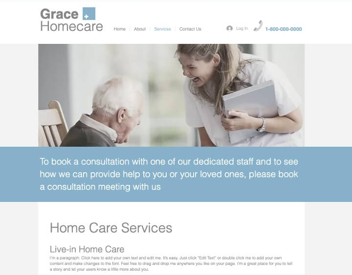 Care Home Website Template