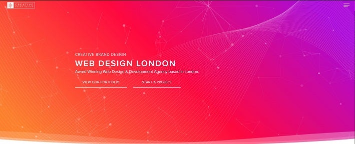 Creative Brand Design homepage - best web design companies