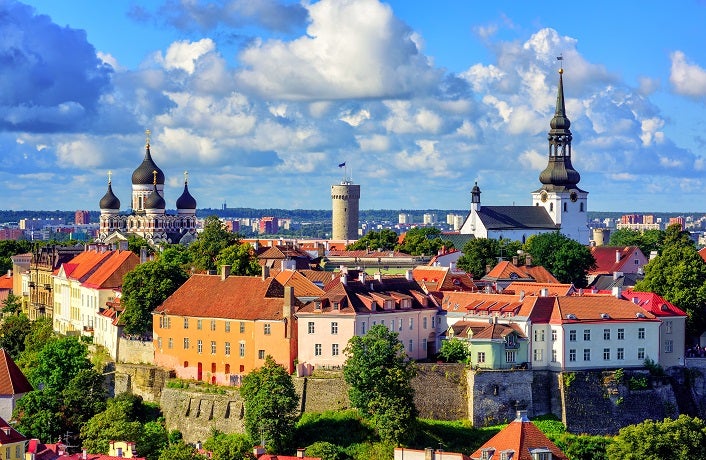 Medieval old town of Tallinn, Estonia