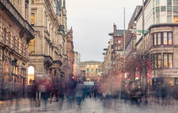 Pedestrianised high street