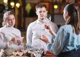 The restaurant staff learns to distinguish between glasses.