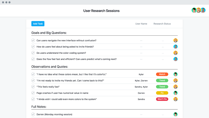 Asana customer survey template