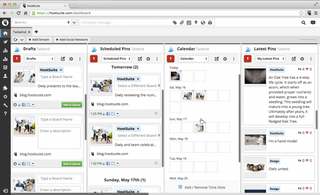 hootsuite dashboard