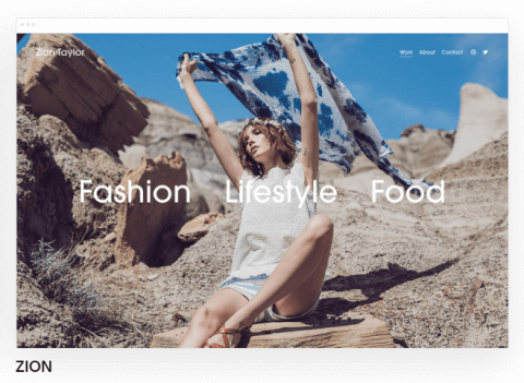 Squarespace template fashion